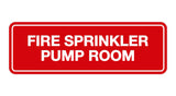 Signs ByLITA Standard Fire Sprinkler Pump Room Sign