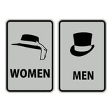 Portrait Round Men / Women Sign Set