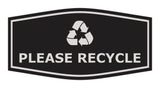Fancy Please Recycle Wall or Door Sign