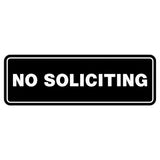 Standard No Soliciting Sign
