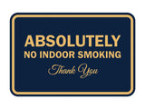 Signs ByLITA Classic Framed Absolutely No Indoor Smoking Thank You Sign