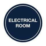 Signs ByLITA Circle Electrical Room Sign