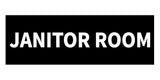 Signs ByLITA Basic Janitor Room Sign
