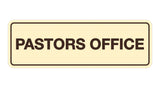 Signs ByLITA Standard Pastors Office Sign