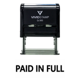 Basic PAID IN FULL Self Inking Rubber Stamp