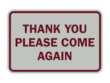 Signs ByLITA Classic Framed Thank You Please Come Again Sign