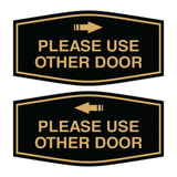 Signs ByLITA Fancy Please Use Other Door Sign Set