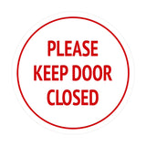 Signs ByLITA Circle Please Keep Door Closed Sign