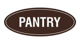 Signs ByLITA Oval Pantry Sign