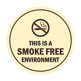Signs ByLITA Circle This Is A Smoke Free Environment Sign