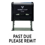 Past Due Please Remit Self Inking Rubber Stamp