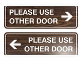 Signs ByLITA Standard Please Use Other Door Sign Set