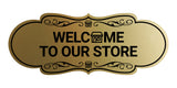 Designer Welcome to Our Store Wall or Door Sign