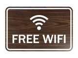 Signs ByLITA Classic Framed Free Wifi Sign