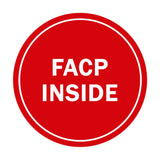 Signs ByLITA Circle FACP Inside Sign