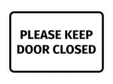 Signs ByLITA Classic Framed Please Keep Door Closed Sign