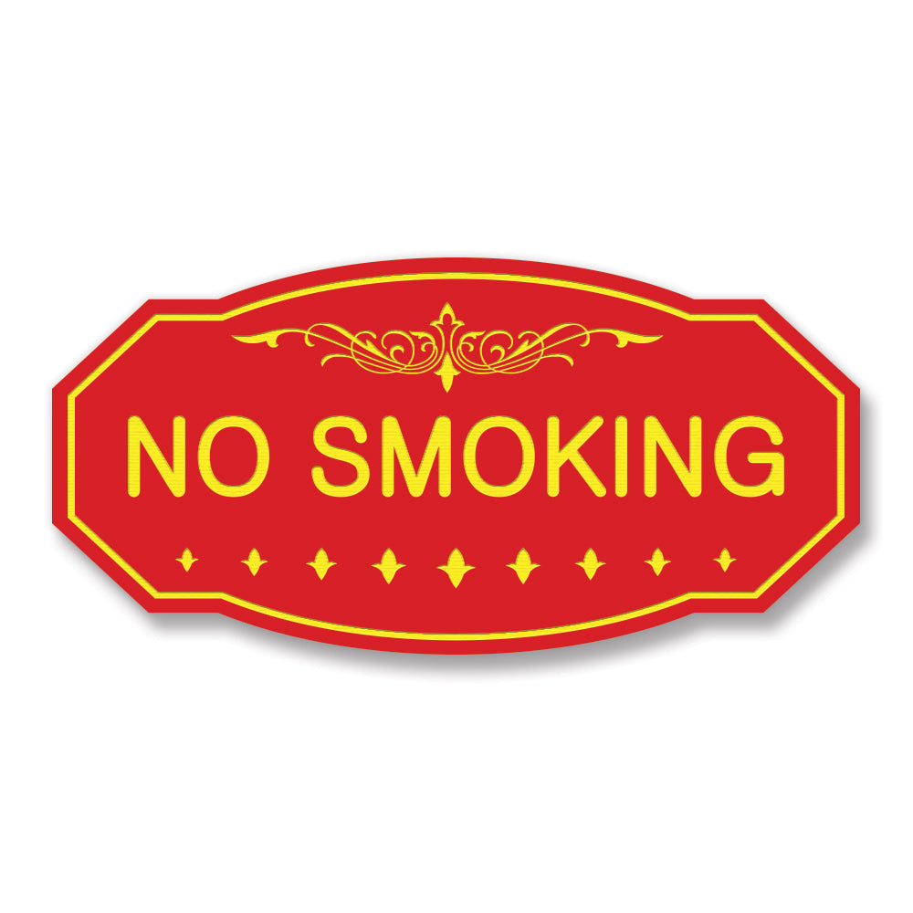 NO SMOKING Victorian Door / Wall Sign