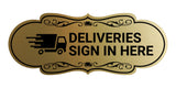 Designer Deliveries Sign In Here Wall or Door Sign
