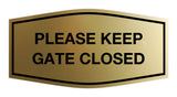 Signs ByLITA Fancy Please Keep Gate Closed Sign