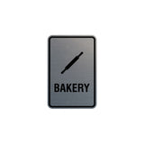 Signs ByLITA Portrait Round Bakery Sign with Adhesive Tape, Mounts On Any Surface, Weather Resistant, Indoor/Outdoor Use