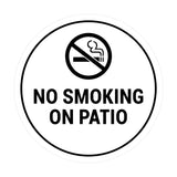 Signs ByLITA Circle No Smoking on Patio Sign