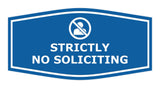 Fancy Strictly No Soliciting Wall or Door Sign