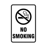 Portrait Round No Smoking Sign