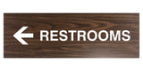 Signs ByLITA Basic Restrooms Left Arrow Directional Sign