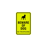 Signs ByLITA Portrait Round Beware of dog no trespassing Sign