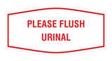Fancy Please Flush Urinal Wall or Door Sign