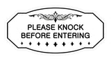 Victorian Please Knock Before Entering Sign