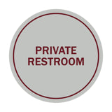 Signs ByLITA Circle Private Restroom Sign
