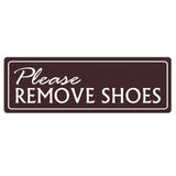 Basic PLEASE REMOVE SHOES Wall Door Sign
