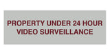 Signs ByLITA Basic Property 24 Hour Video Under Surveillance Sign