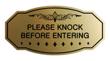 Victorian Please Knock Before Entering Sign