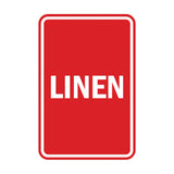 Portrait Round Linen Sign