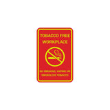 ByLITA Tobacco Free Workplace No Smoking, Vaping Or Smokeless Tobacco Sign