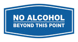 Signs ByLITA Fancy No Alcohol Beyond this Point Sign