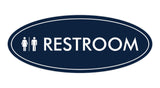 Signs ByLITA Oval Restroom Sign