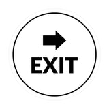 Signs ByLITA Circle Exit-Right Sign