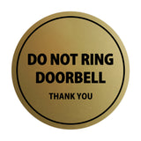 Signs ByLITA Circle Do Not Ring Doorbell Sign