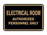 Signs ByLITA Classic Framed ELECTRICAL ROOM AUTHORIZED PERSONNEL ONLY Sign