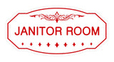 Victorian Janitor Room Sign