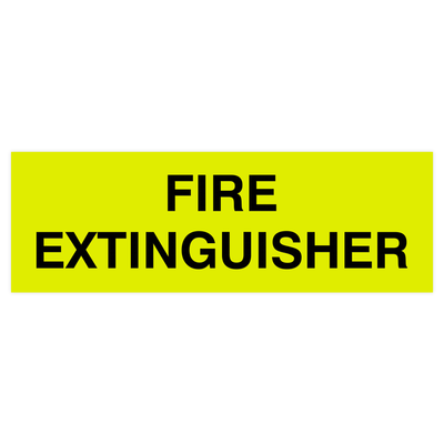 Basic Fire Extinguisher Door/Wall Sign