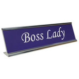Boss Lady - Funny Desk Plate Gag Gift For Boss