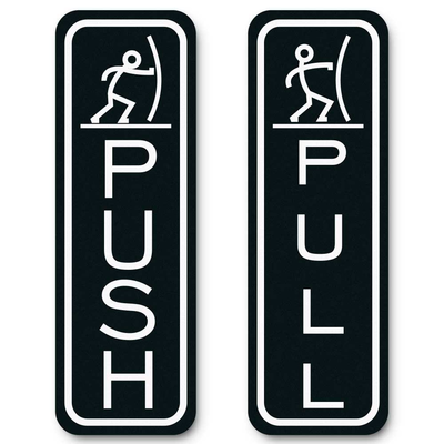 Classic Fun Push Pull Door Sign