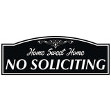 All Quality "HOME SWEET HOME NO SOLICITING" Engraved Sign