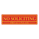No Soliciting Privacy Please Sign