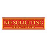No Soliciting Privacy Please Sign