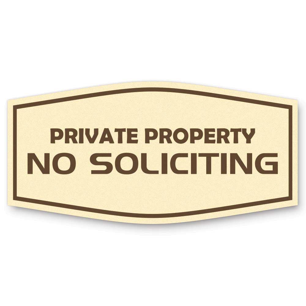 Private Property No Soliciting Sign